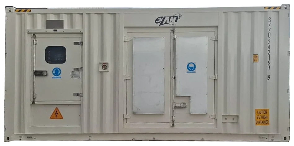 Generador industrial de 1000 kVA en gabinete tipo contenedor, línea Elan Power