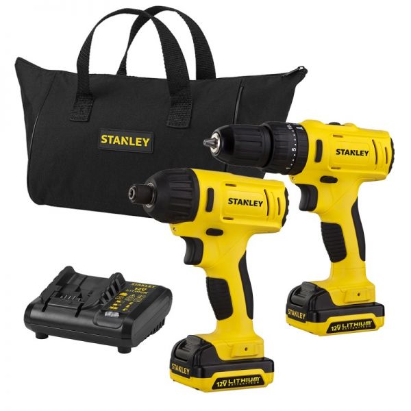 Taladro + Atornillador Stanley SCHI12C2K-B3 - Imagen 4