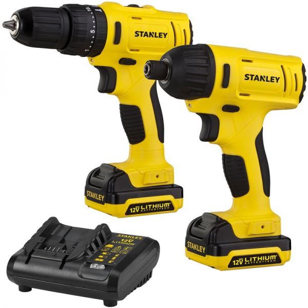 Taladro + Atornillador Stanley SCHI12C2K-B3