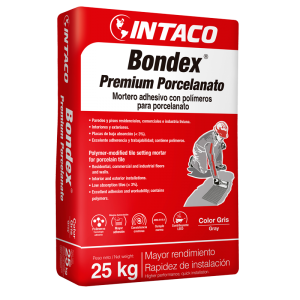 Bondex Vitrocerámica Blanco 25KG INTACO (P1552) - Kitton Home Center
