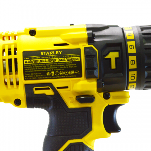 Taladro Stanley SCH201C2K 20V - Imagen 2