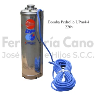 Bomba Pedrollo UPM4/4 Sumergible 2HP 220V Pozo 6 Pulgadas