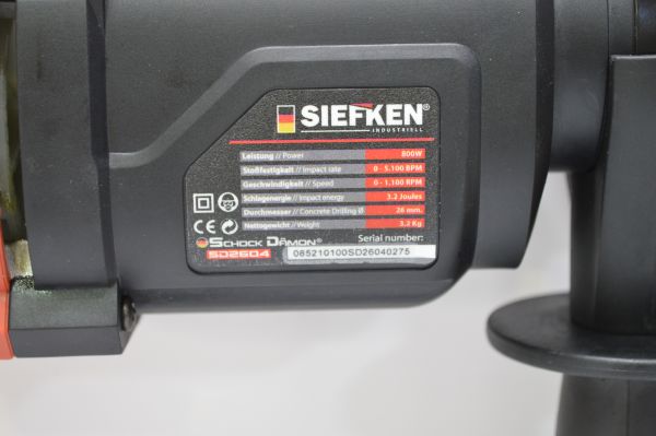 Rotormartillo Siefken SD2604  SDS PLUS - Imagen 4