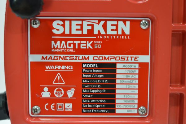 Taladro magnético Siefken MG5016 50mm - Imagen 3