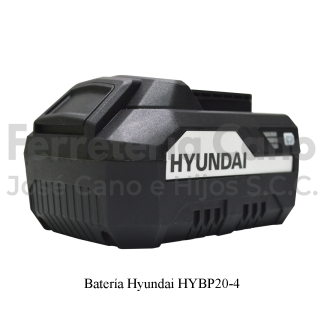 Batería Hyundai HYBP20-4 de 20V y 4.0 Ah de Litio