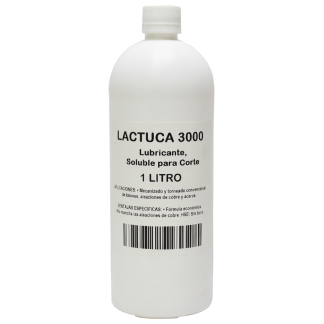 Etiqueta del lubricante soluble para corte Lactuca 3000 (foto referencial de la presentación de 1 litro)