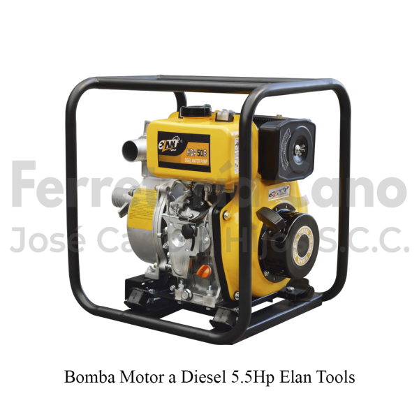 Bomba Motor Diesel 5.5Hp Elan Tools 2x2 Pulgadas