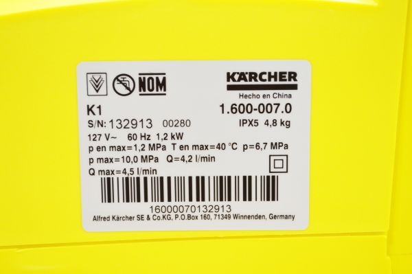 Hidrolavadora Karcher K1 - Imagen 3