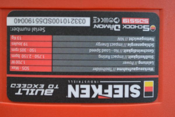 Rotormartillo Siefken SD5519 - Imagen 3