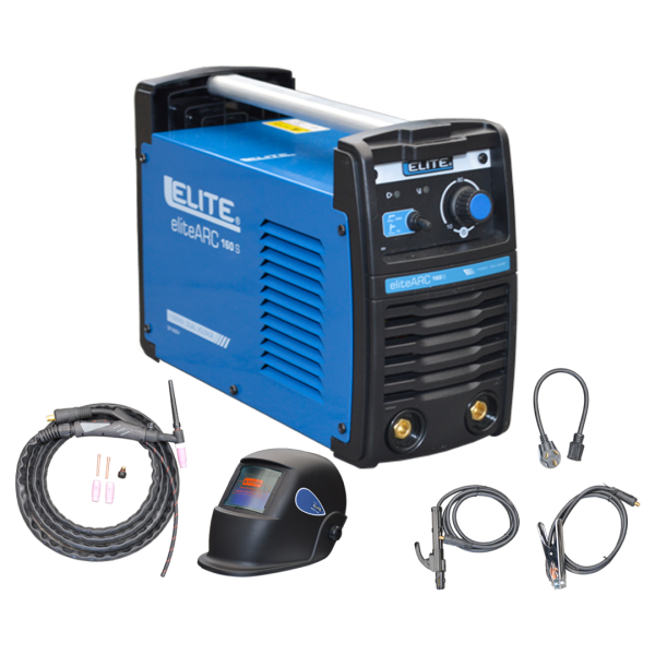 Soldadora Elite ARC160s Inverter Tig 160Amp 110/220V Antorcha Y Casco