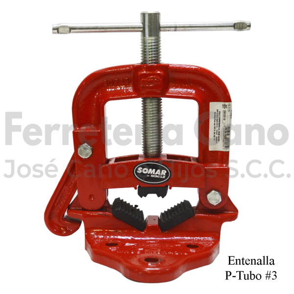 Entenalla para tubo somar fija de 3 pulgadas