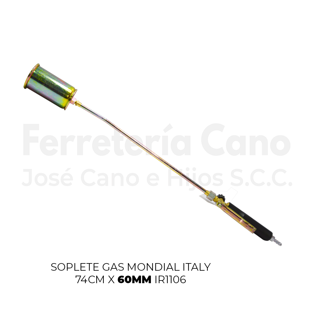 Soplete Gas Mondial ITALY 74cm X 60mm IR1106 - Ferretería Cano