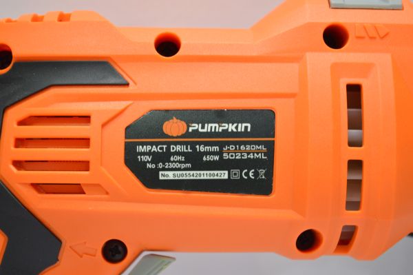 Taladro Pumpkin 650w 16mm J-D 1620ML - Imagen 5