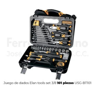 Juego de herramientas Elan Tools USG-BT101 de 101 piezas en maletín