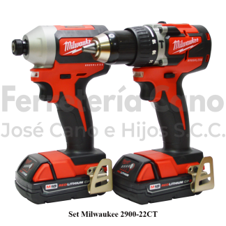 Set Milwaukee 2900-22CT M18: Taladro + Atornillador Ecuador