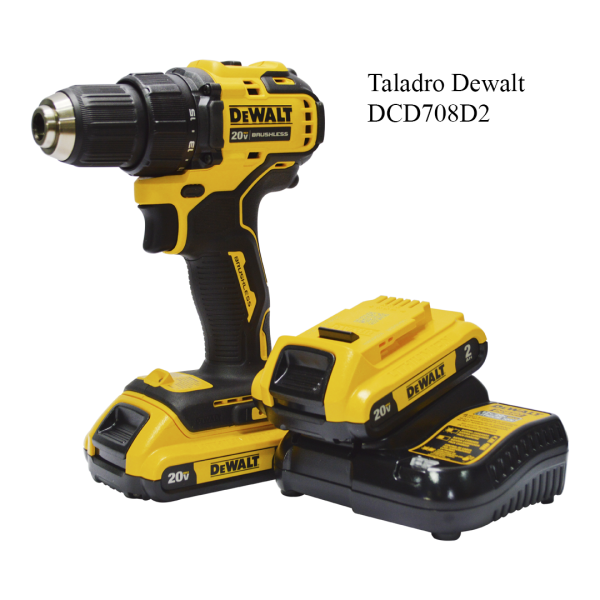 Taladro Dewalt DCD708D2 inalambrico 20V