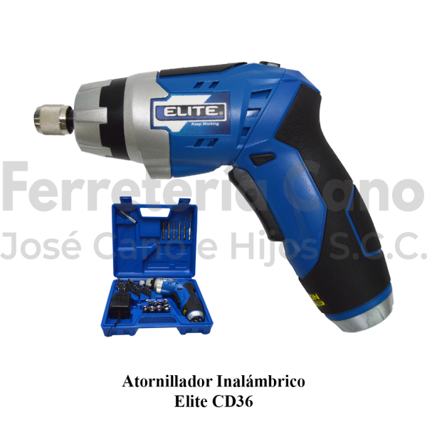 Atornillador Inalámbrico Elite CD36 1/4 Pulgada