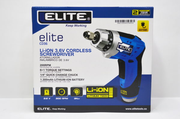 Atornillador Inalámbrico Elite CD36 1/4 Pulgada - Imagen 4