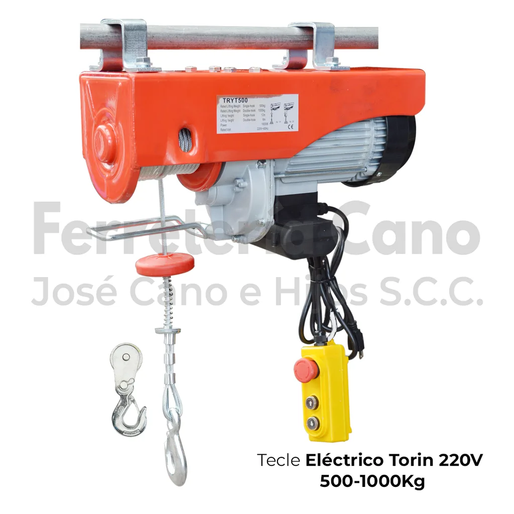 Tecle Eléctrico Torin TRYT500 1000-500KG 220V