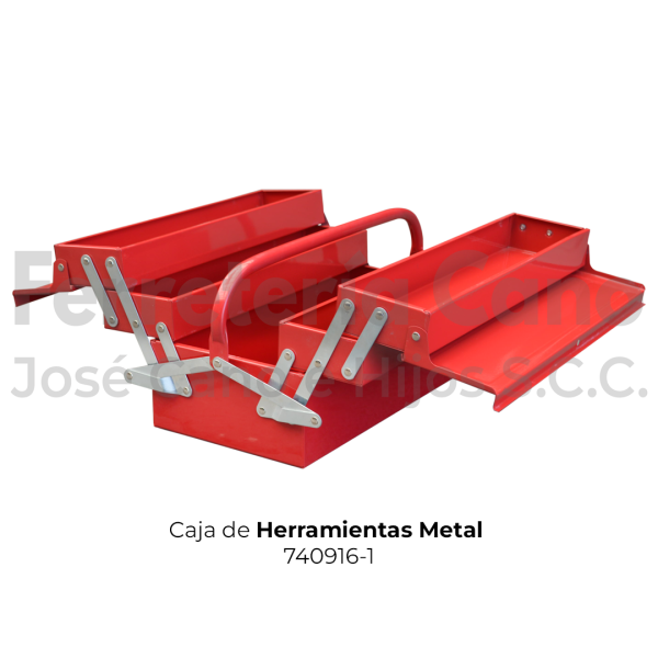Caja Herramientas Metálica 404x200x195mm