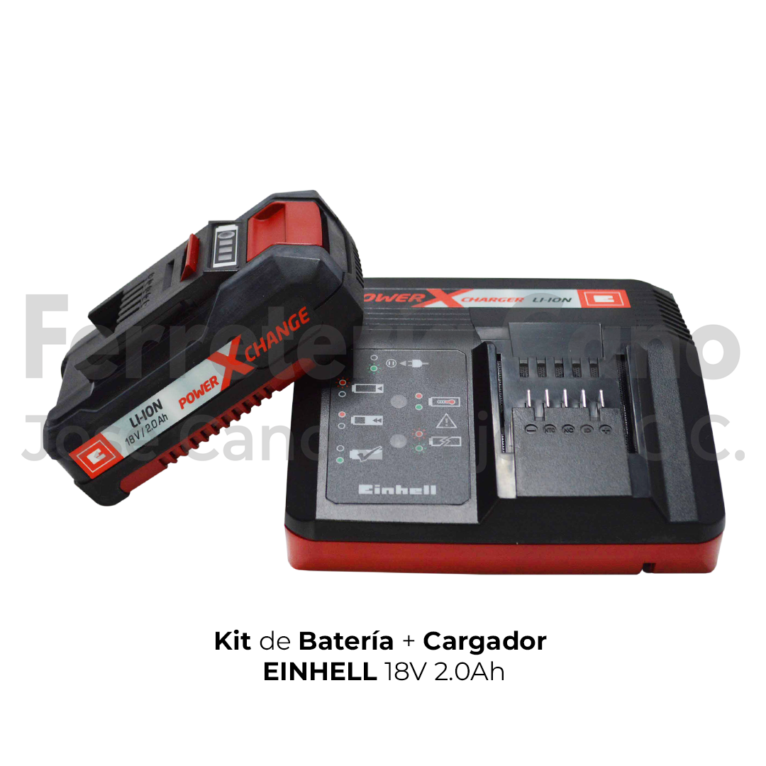 Kit Batería 4 Ah Y Cargador 18v, Power X-change Einhell
