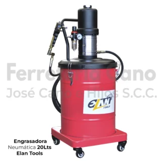 Engrasadora Neumática 20 Litros Elan Tools - Alta Presión