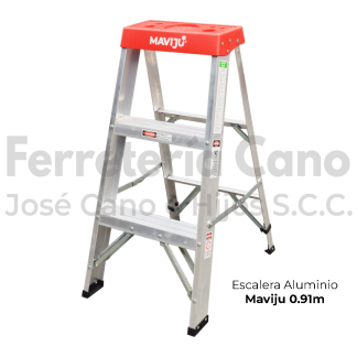 Escalera Tijera Aluminio Maviju - 0.91 a 2.34 Metros
