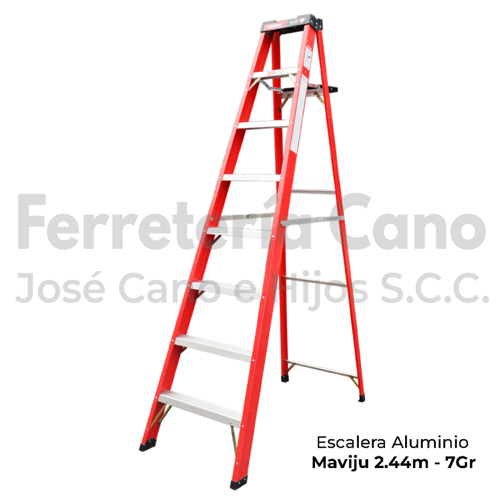 Escalera Tijera Aluminio Maviju M Gradas Ferreter A Cano