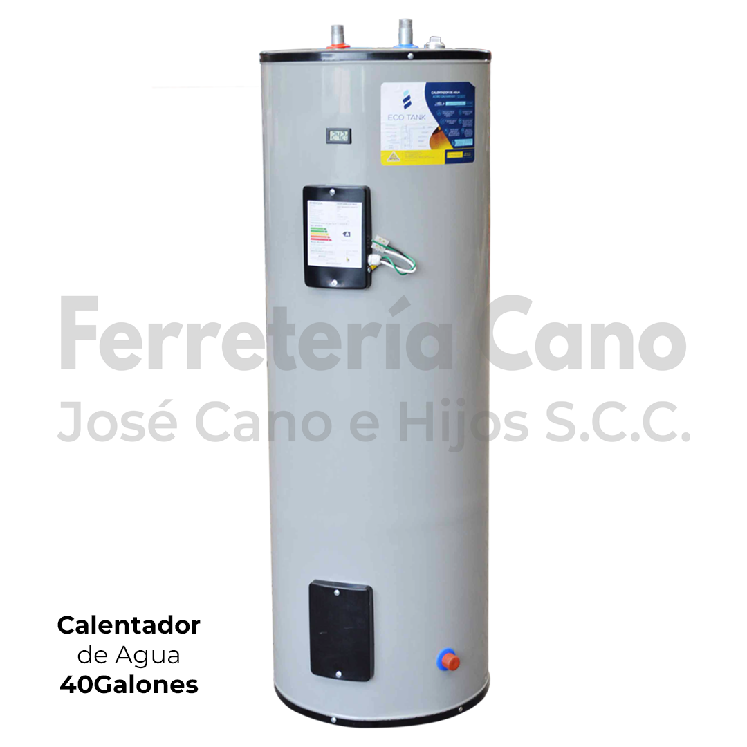 Tanque Calentador Agua Ecotank 40Galones 220v - Ferretería Cano