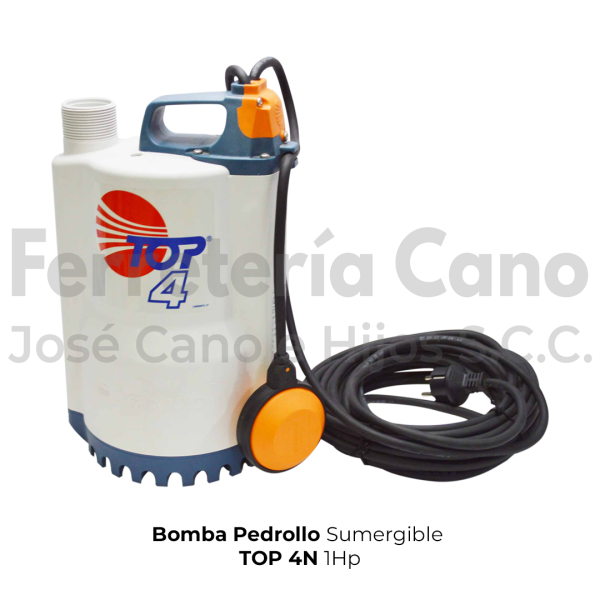 Bomba sumergible Pedrollo Top 4 1hp 110V