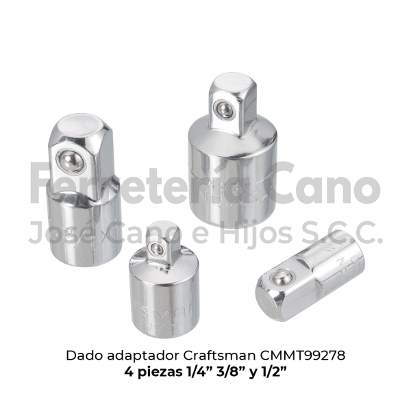 Dado adaptador Craftsman CMMT 99278 4 piezas