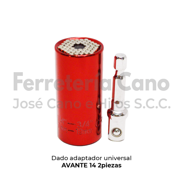 Dado adaptador universal avante 14 piezas