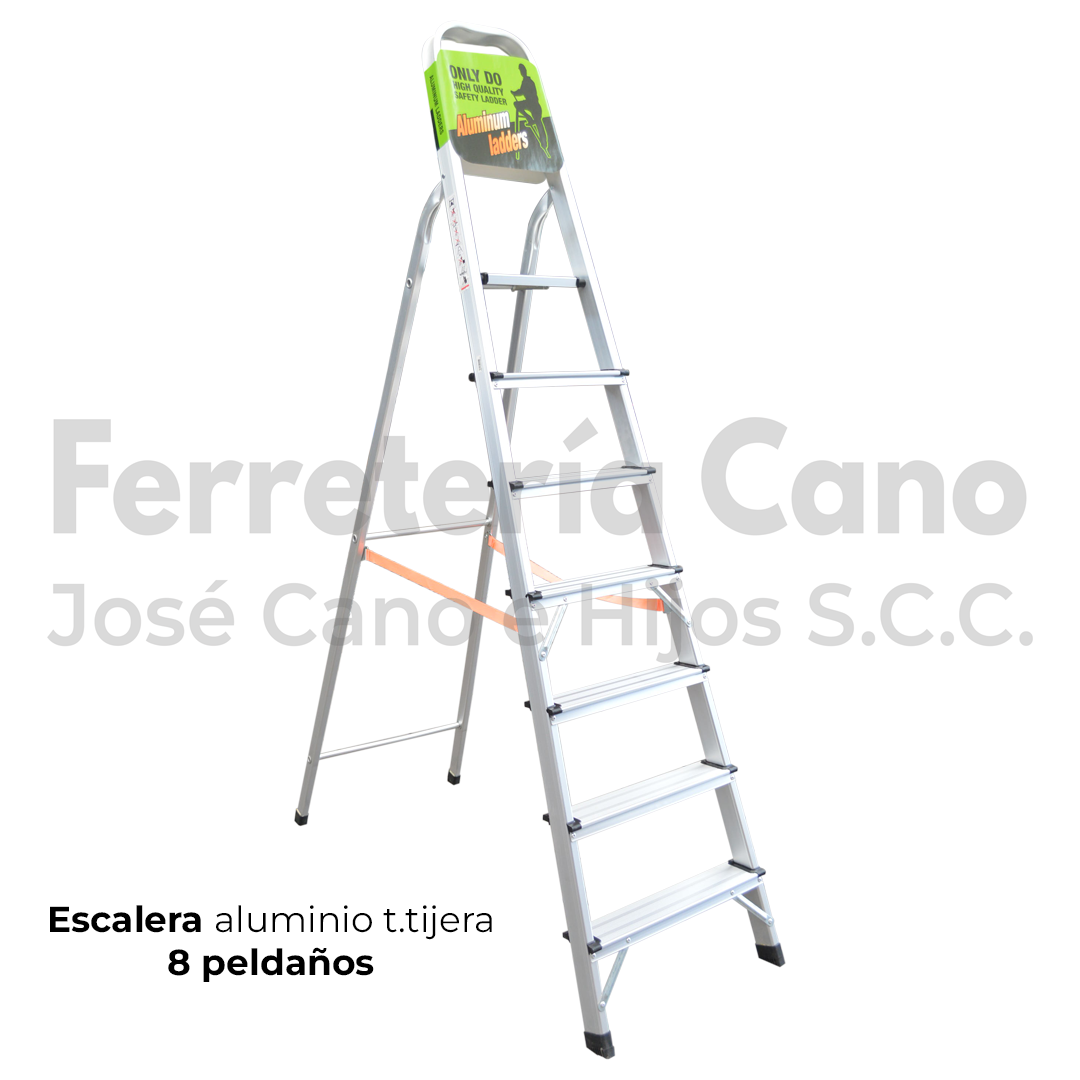 Escalera de tijera Phenix de aluminio con 8 peldaños