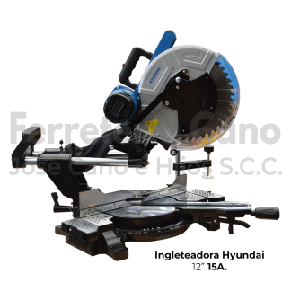 Ingleteadora Hyundai 12" 15A 3800rpm para Corte Preciso de Madera