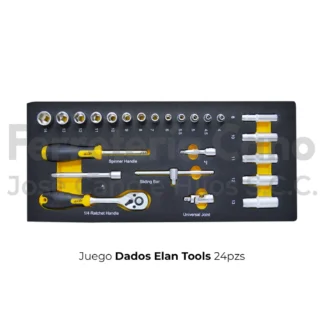 juego de dados 1/4 24 piezas
