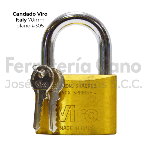 CANDADO VIRO PLANO ITALY 70MM
