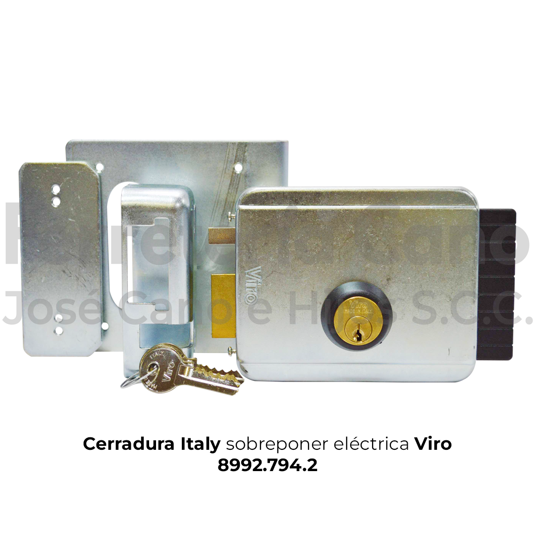 CERRADURA SOBREPONER VIRO ELECTRICA 8992.0794. 1 D - Ferretería Cano