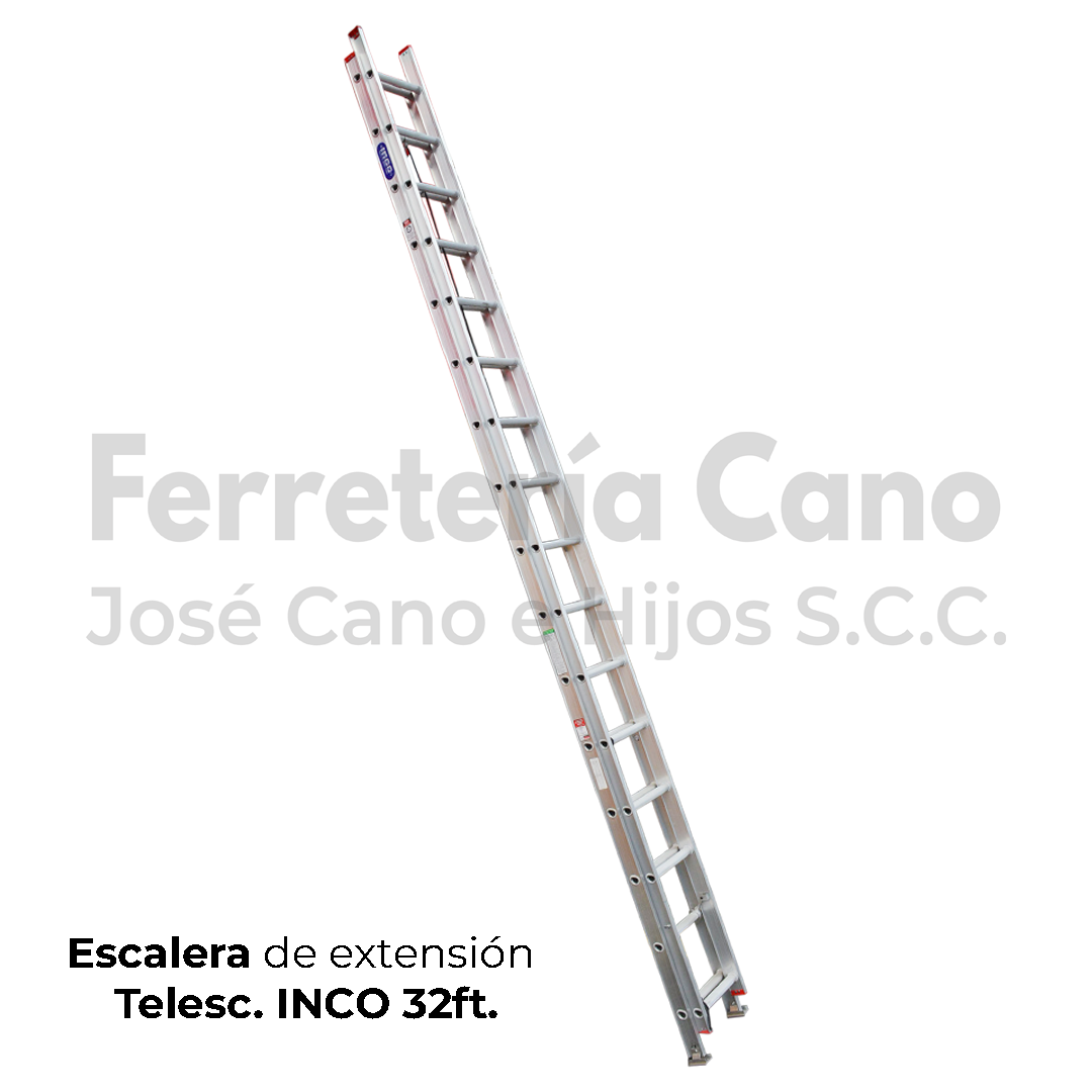 Escalera Telescópica alumino Inco 9.75 metros - Ferretería Cano