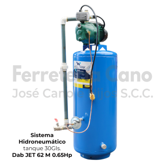 Sistema Hidroneumático DAB Jet 62 M 0.65HP con Tanque de 113 L