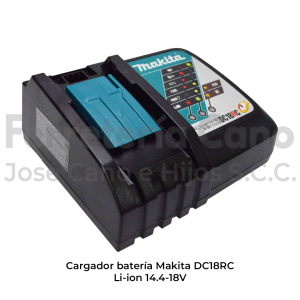 CARGADOR BATERIA MAKITA DC18RC LI-ION 14.4-18V NI-NH 7.2-14.4V
