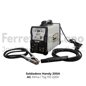 SOLDADORA ESII HANDY 200A MMA TIG 110/220VAC 1F C/ANTORCHA