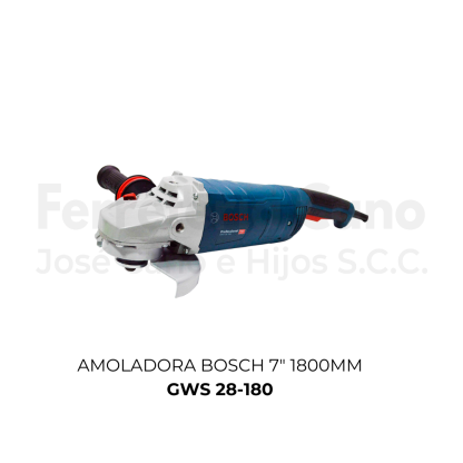 Amoladora Bosch GWS 28-180 7" 180mm 127V 2800W Profesional