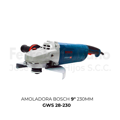 Amoladora Bosch 230mm 9" 2800W GWS 28-230 127V Profesional