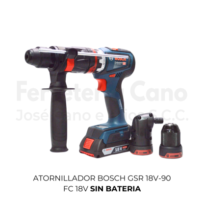 Atornillador Inalámbrico Bosch GSR 18V-90 Sin Batería - 90 Nm de Par