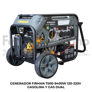 generador Firman Tri Fuel 7500W