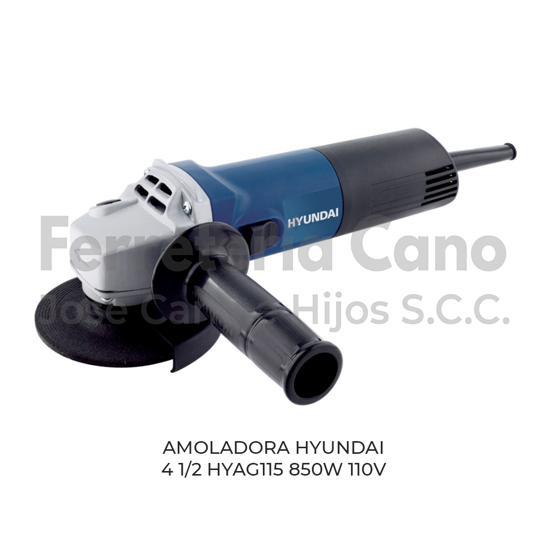 Amoladora Hyundai HYAG115 4 1/2 pulgadas 850W 110V