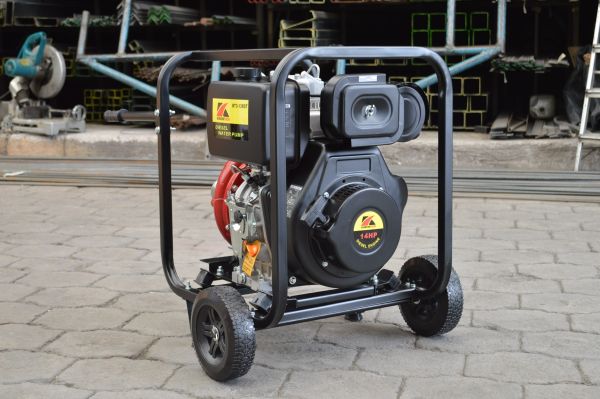 Bomba motor diesel 14hp 3X3 arranque eléctrico WEISERPRO - Imagen 3