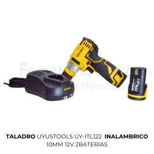 Taladro Uyustools UY-ITL122 inalambrico 10mm 12V 2 baterias