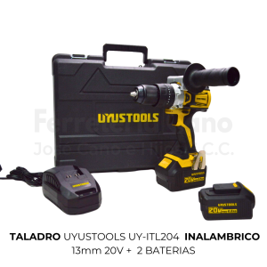 Taladro Uyustools UY-ITL204 inalambrico 13MM 20V 2 baterias