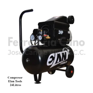 Compresor de Aire 24 Litros Elan Tools 2HP para Taller